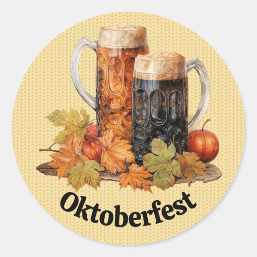 Stickers Bière Mugs Oktoberfest (Devant)