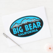 stickers Big Bear California blue oval (Enveloppe)