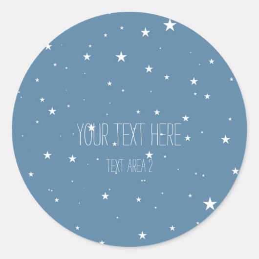 Stickers Big & Little Stars Blue Celestial Favoris (Devant)