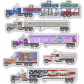 Stickers Big Rig et Little Red Truck (Devant)