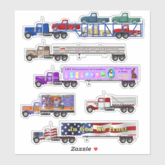 Stickers Big Rig et Little Red Truck