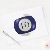Stickers - Biljart - 10 Ball (Envelop)