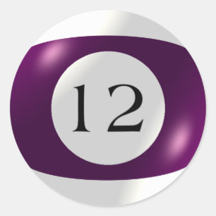 Stickers - Biljart - 12 Ball