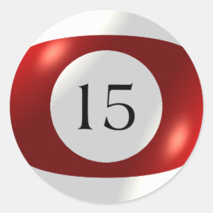 Stickers - Biljart - 15 Ball
