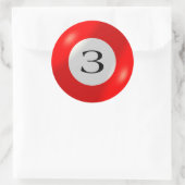 Stickers - biljart - 3 bal (Tas)