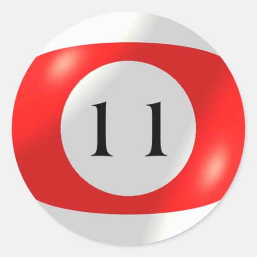 Stickers - Billard - 11 Ball (Devant)
