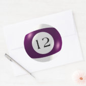 Stickers - Billard - 12 Ball (Enveloppe)