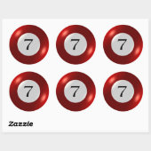 Stickers - Billard - 7 balles (Feuille)