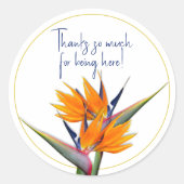 Stickers Bird of Paradise Favoriser Merci (Devant)