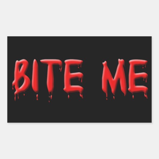 Stickers Bite Me Blood (Devant)