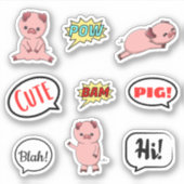 Stickers BLA BALLE BROSSE BROSSE (Devant)