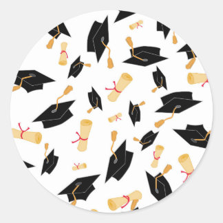 Stickers Black and Gold Graduation