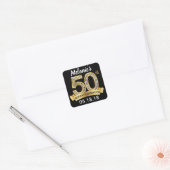 Stickers Black & Gold 50th Birthday (Enveloppe)