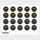 Stickers Black Gold Masquerade Party (Feuille)