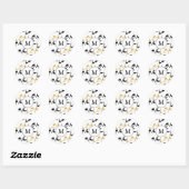 Stickers Black & Gold Monogram Love (Feuille)