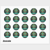 Stickers Black Gold Turquoise du Ranch Sud-Ouest (Feuille)