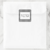 Stickers Black Houndstooth Holiday (Sac)