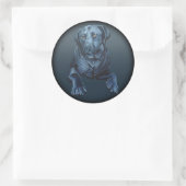 Stickers Black Lab Blue Dog Art Stickers (Sac)