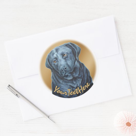 Stickers Black Lab Blue Dog Art Stickers (Enveloppe)