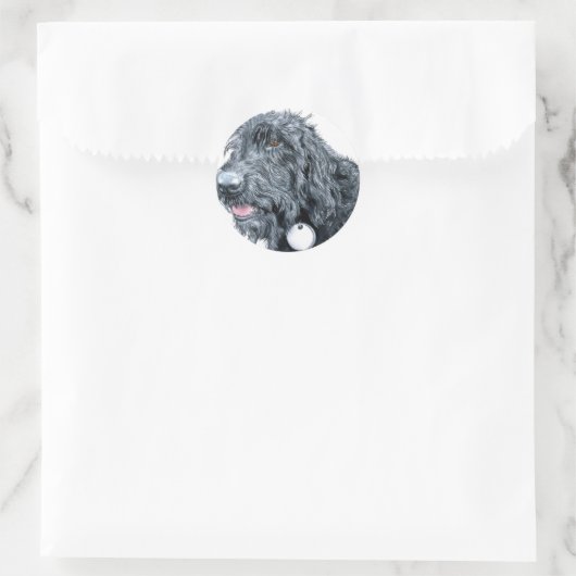 Stickers Black Labradoodle (Sac)