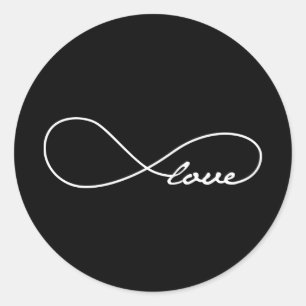 Stickers Black Love Infinity Wedding