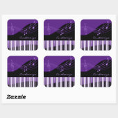 Stickers Black & Purple Musical Melody (Feuille)