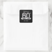 Stickers Black & Silver 60th Birthday (Sac)