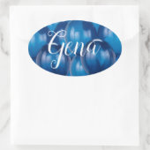 Stickers Bleu Balloon et Modèle Enveloppe Seals (Sac)