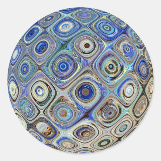 stickers bleu déco (Devant)