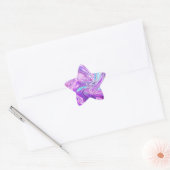 stickers bleu rose et violet (Enveloppe)