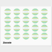 Stickers Bleu Vert & Jaune (Feuille)