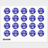 Stickers Blue Ask Me (Feuille)
