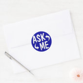Stickers Blue Ask Me (Enveloppe)