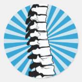 Stickers Blue Burst Spine (Devant)
