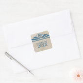 Stickers Blue Elegant Deco Graduation (Enveloppe)