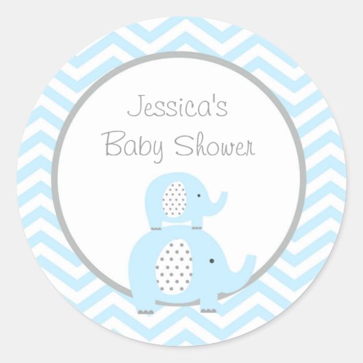 Stickers Blue Elephant Favoriser (Devant)