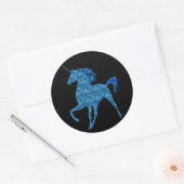 Stickers Blue Fire Unicorn (Enveloppe)