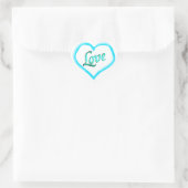 Stickers Blue Heart Love (Sac)