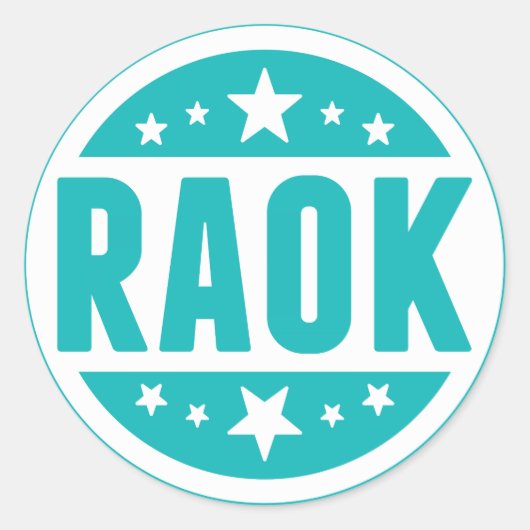 Stickers Blue RAOK (Devant)