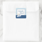 Stickers Blue Seashell Pesonalized (Sac)