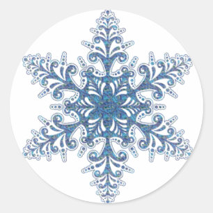 Stickers Blue Snowflake