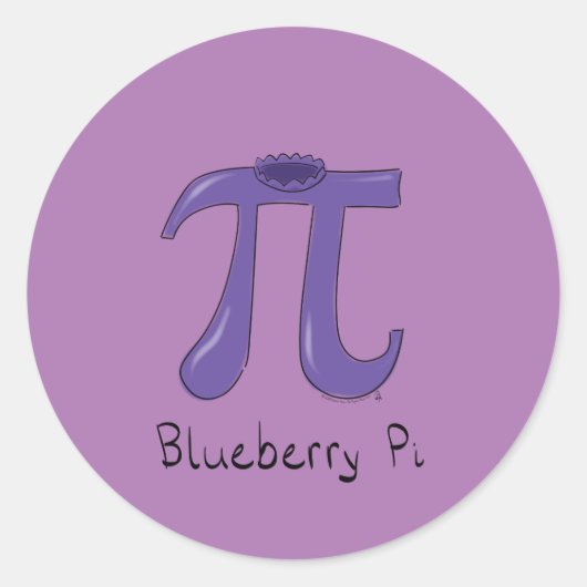 Stickers Blueberry Pi Cute Math Pi Day (Devant)