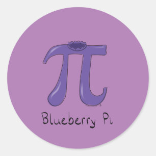 Stickers Blueberry Pi Cute Math Pi Day