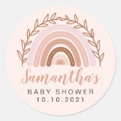Stickers Boho Rainbows, Stickers Baby shower (Devant)