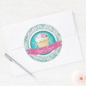 Stickers Boîte à Cupcake chic et élégant (Enveloppe)