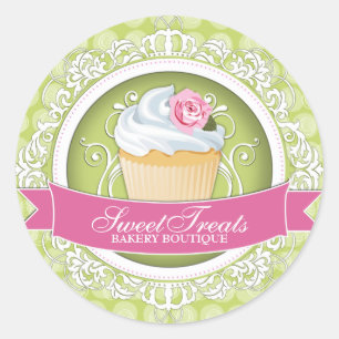 Stickers Boîte à Cupcake élégant et élégant