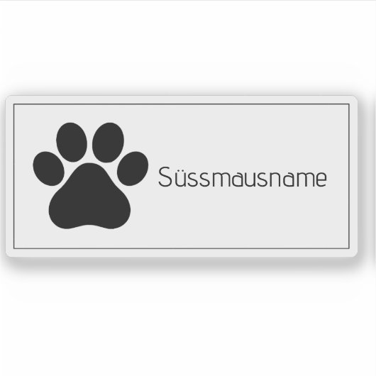 Stickers Boîte aux lettres pour animaux LSF1V2 (Devant)