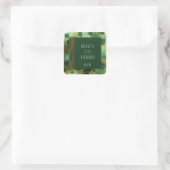 Stickers Bokeh Glam Green & Gold Favoriser (Sac)