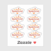 Stickers bon thanksgiving (Feuille)