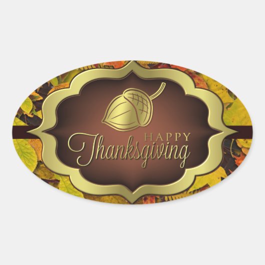 Stickers - Bon thanksgiving automnal (Devant)